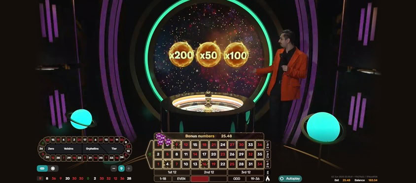 Live Gravity Roulette Multipliers