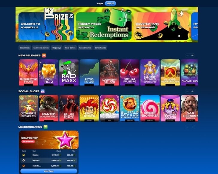 MyPrize.us Lobby