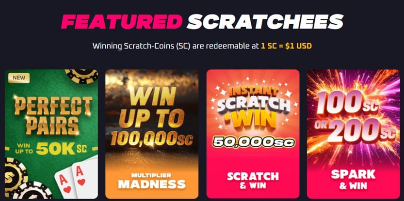 Scratchee Bonuses