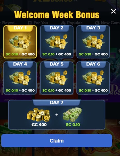 Sorcery Reels Daily Bonus