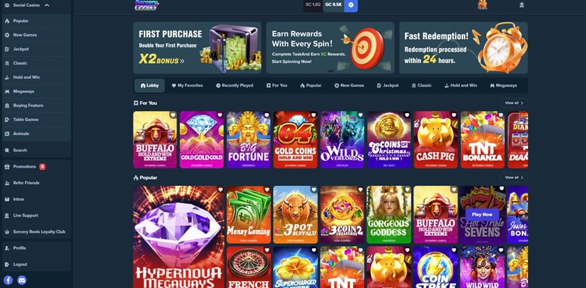 Sorcery Reels UX