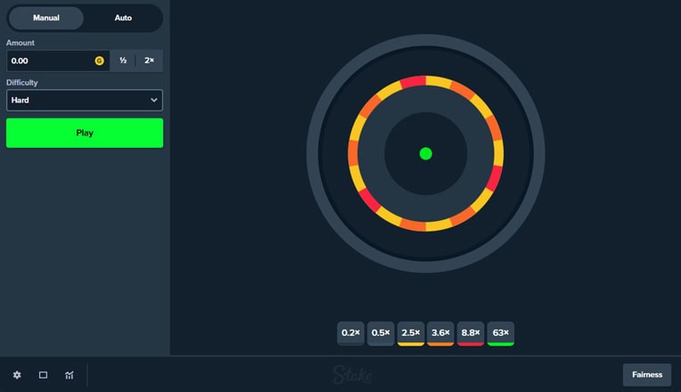 Stake.us Darts Hard Difficulty