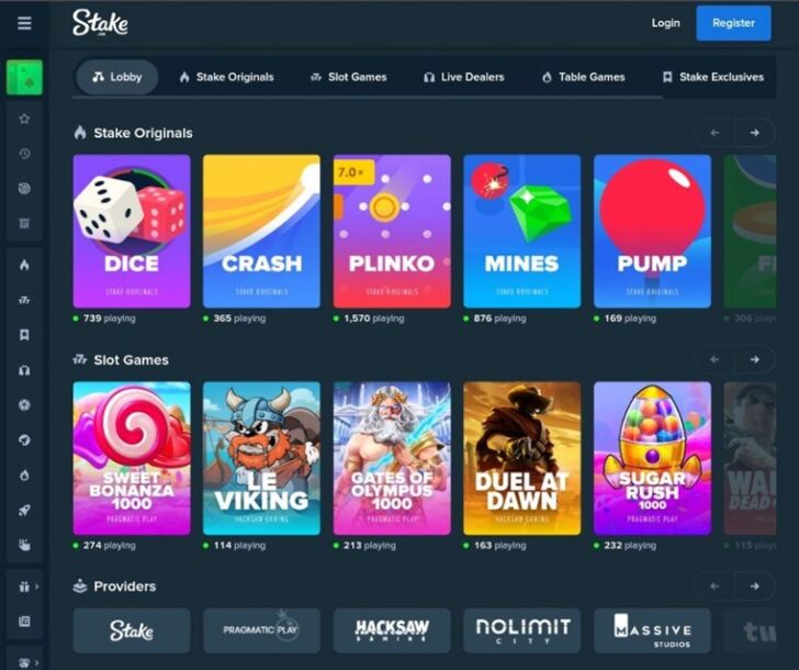 Stake.us Lobby