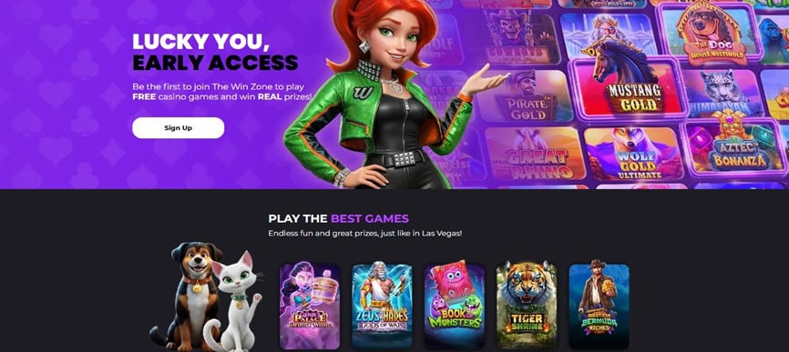 The Win Zone Homepage