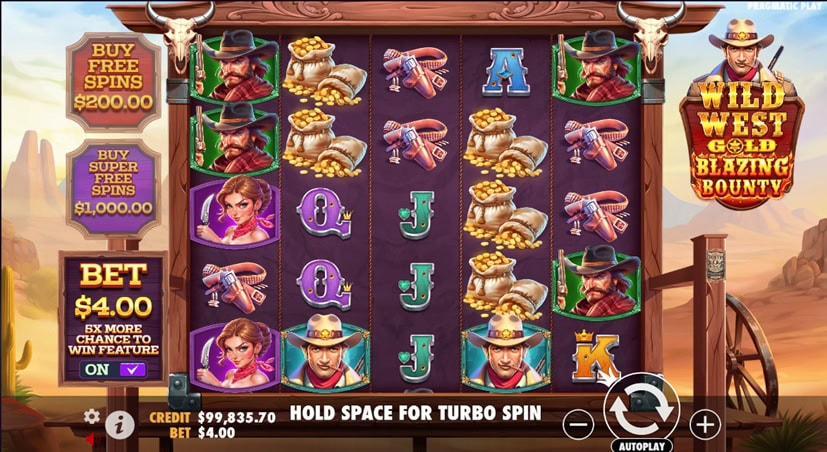 Wild West Gold Blazing Bounty Gameplay