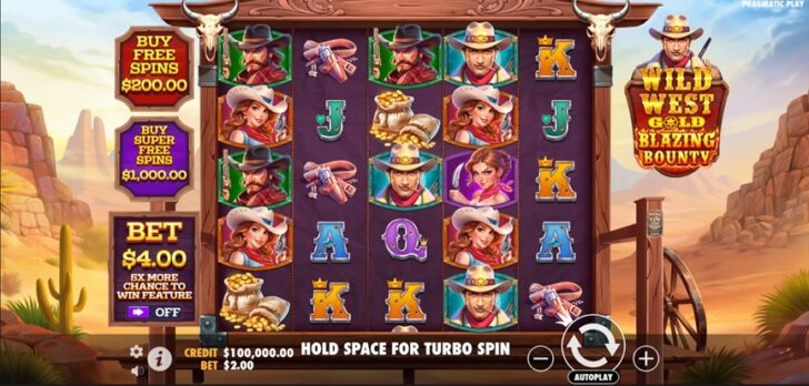 Wild West Gold Blazing Bounty Slot
