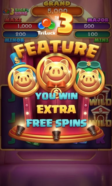 3 Rich Piggies Features