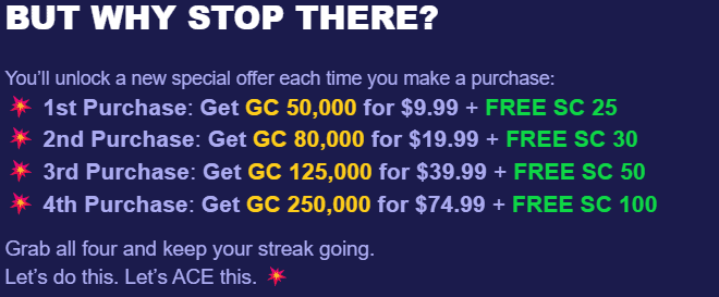ACE Discounted Packages