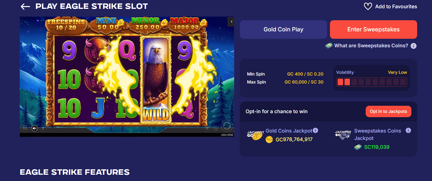 ACE Casino UX game cards