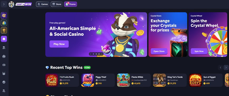 Chip'N WIN Homepage