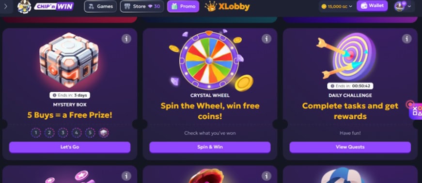 Chip'n WIN Bonuses