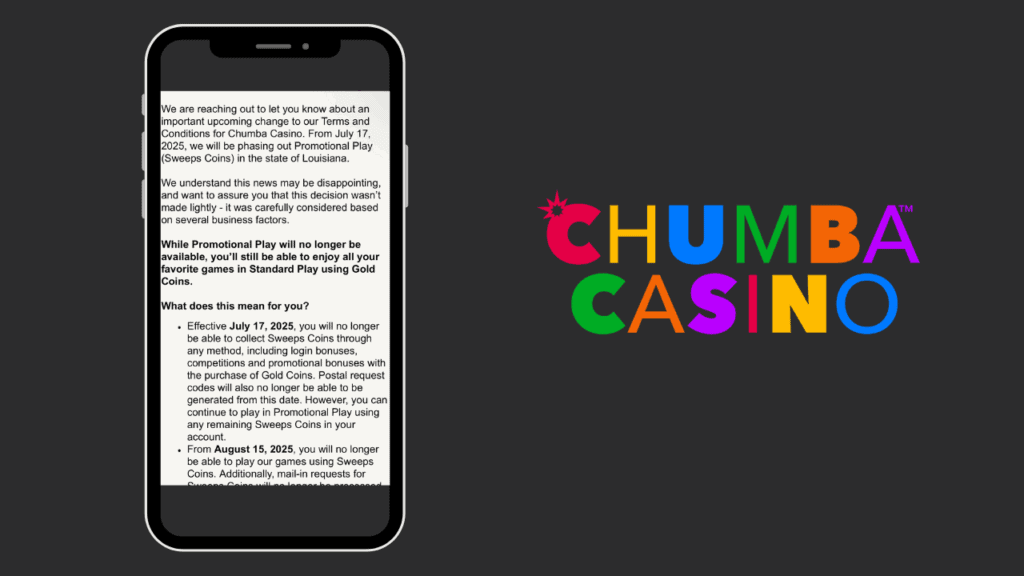 chumba withdraws from louisiana