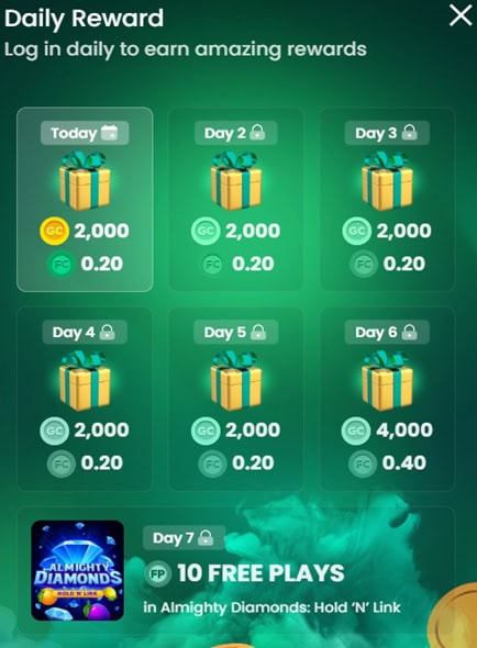 Fortune Wheelz Daily Bonus