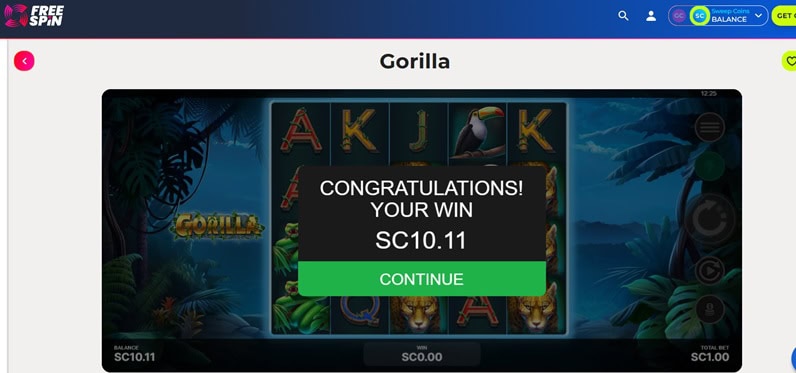 FreeSpin Gorilla Slot