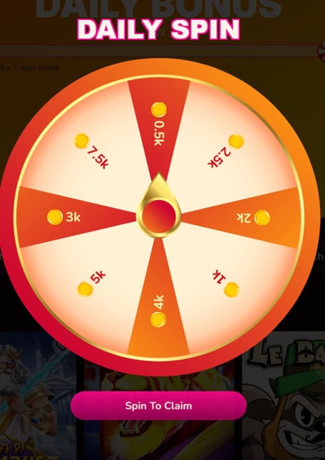 Gold Treasure Casino Daily Spin