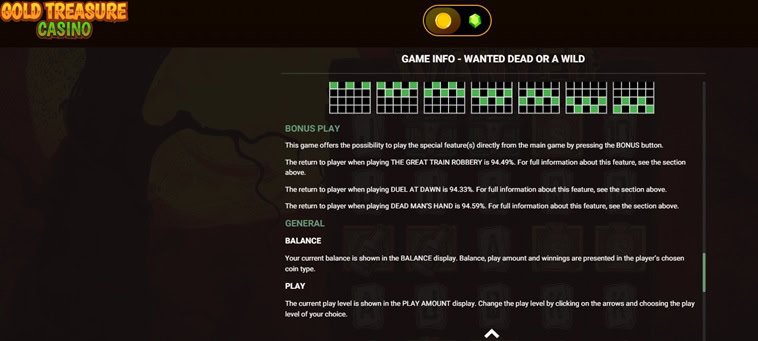 Gold Treasure Casino Slot Info