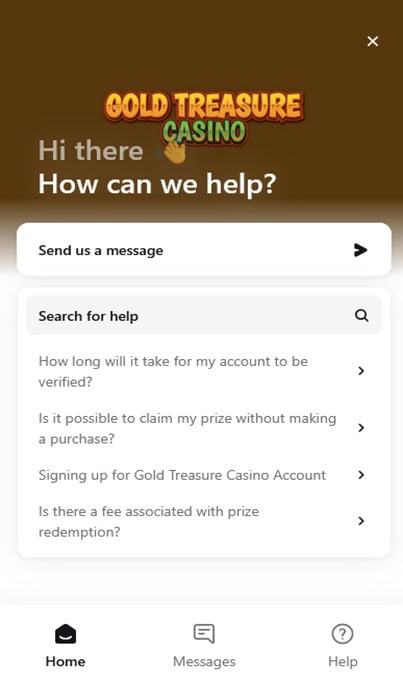Gold Treasure Casino Support