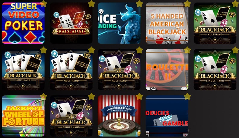JuicyPopSlots Table Games