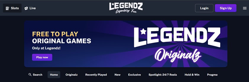 Legendz Homepage