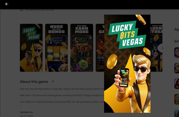 Lucky Bits Vegas UX