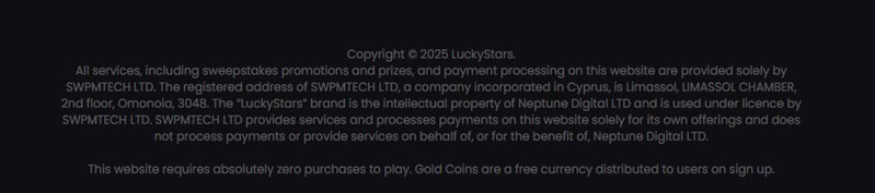 LuckyStars Footer