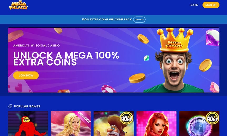Mega Frenzy Homepage