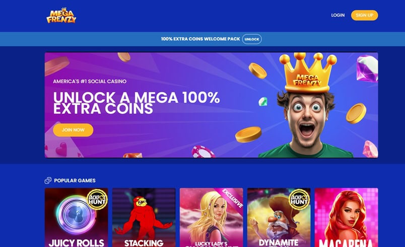 MegaFrenzy Homepage