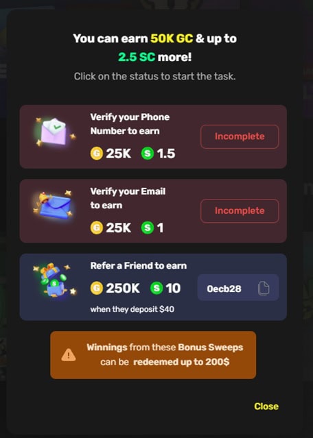 MonkeySpins Bonuses