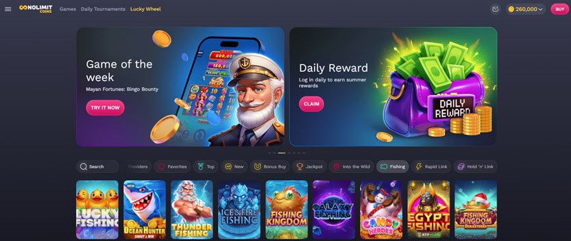 NoLimitCoins Homepage