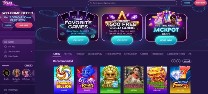 PlayFame Lobby