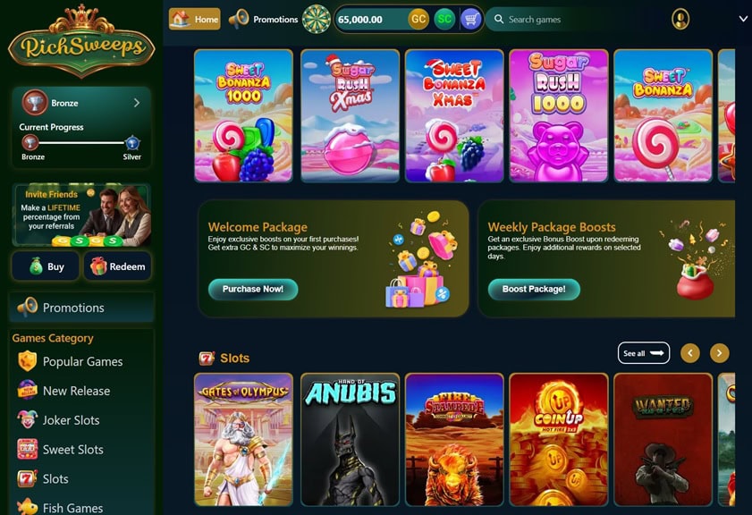 RichSweeps Homepage