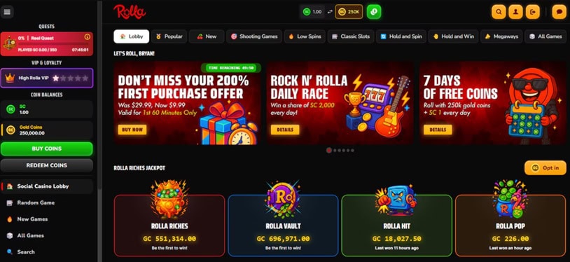 Rolla Coinback Bonus