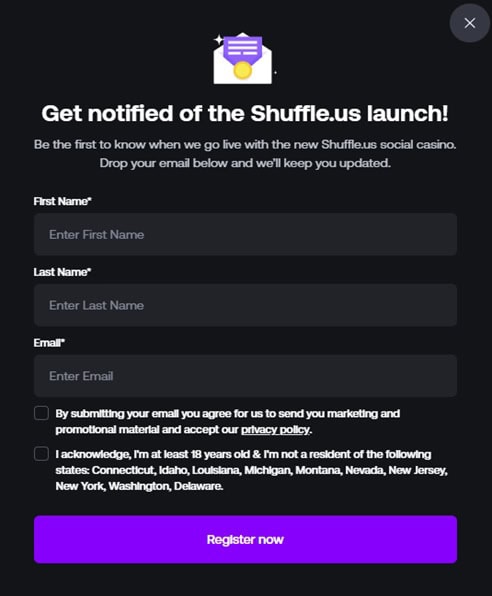 Shuffle.us Launch Notification