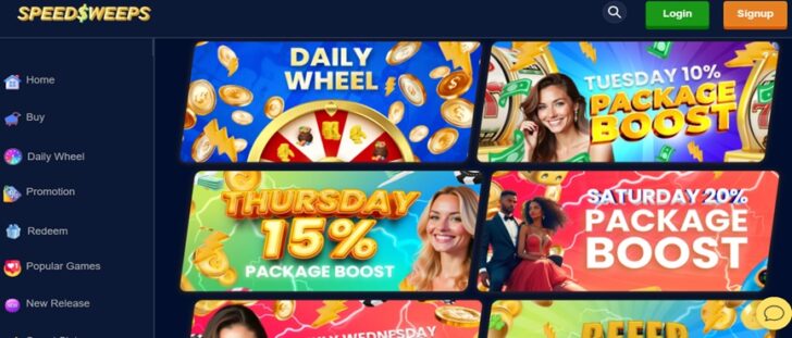 SpeedSweeps Homepage