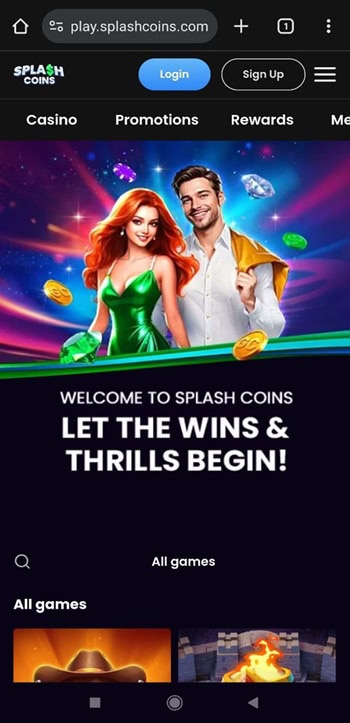 Splash Coins Mobile
