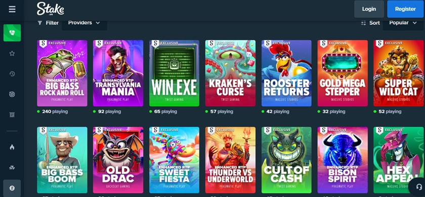 Stake.us Games