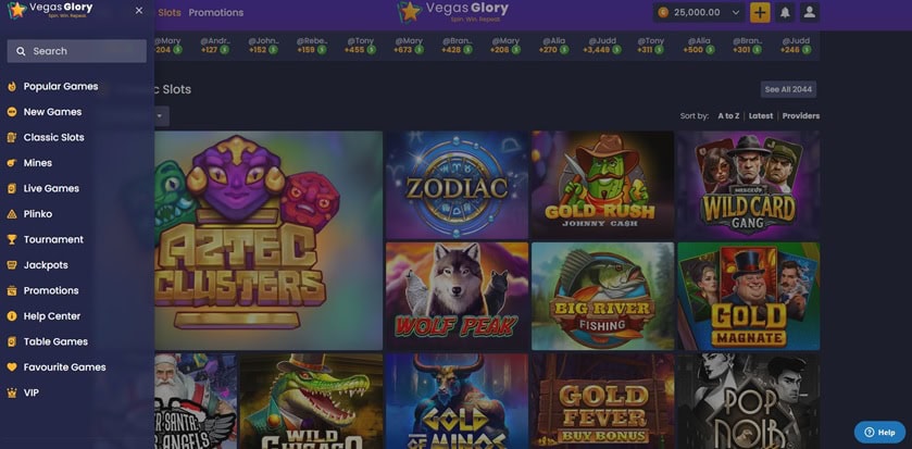 VegasGlory Games