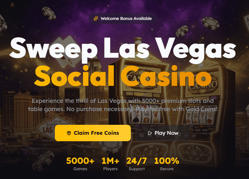 Sweep Las Vegas main screen