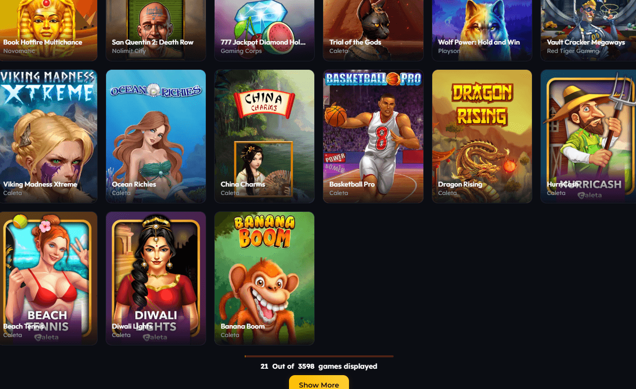 Sweep Las Vegas slot machines