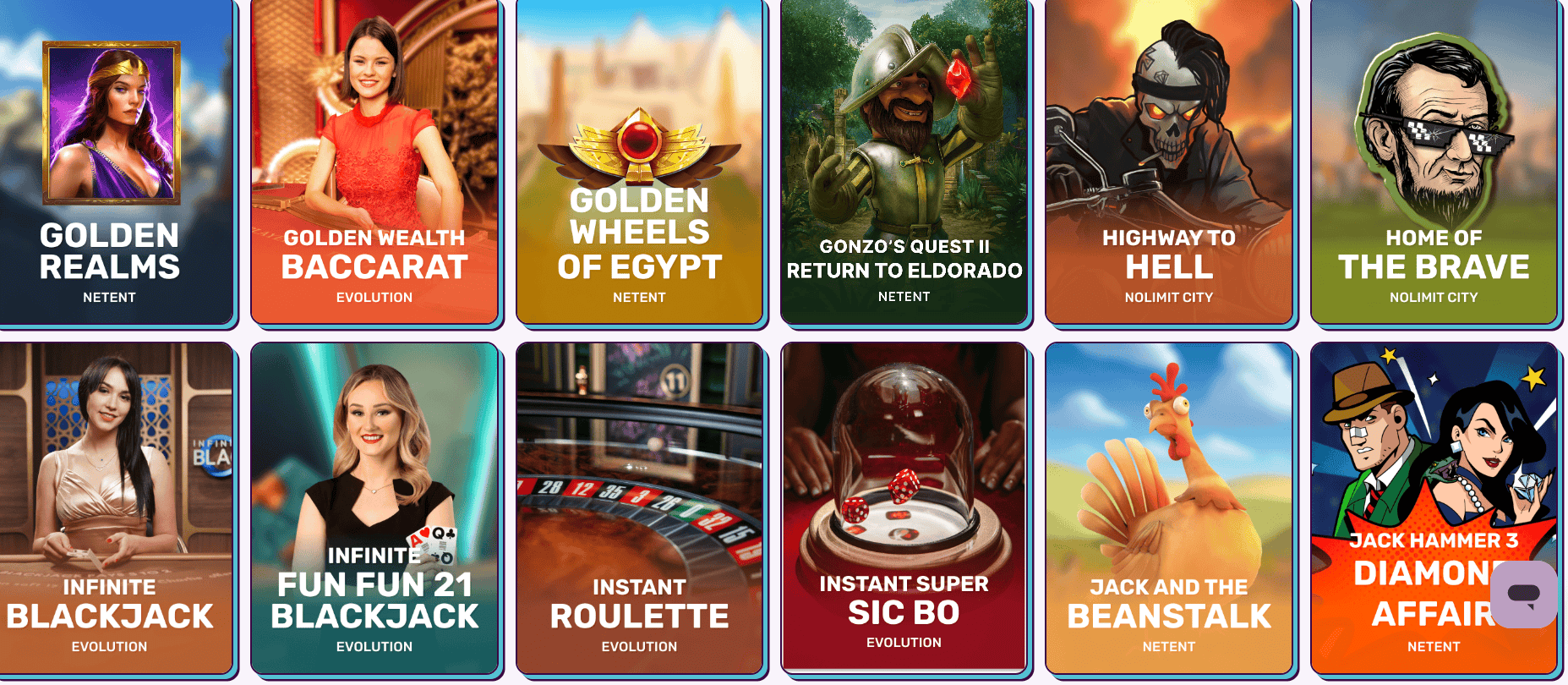 Sweet Sweeps casino style games