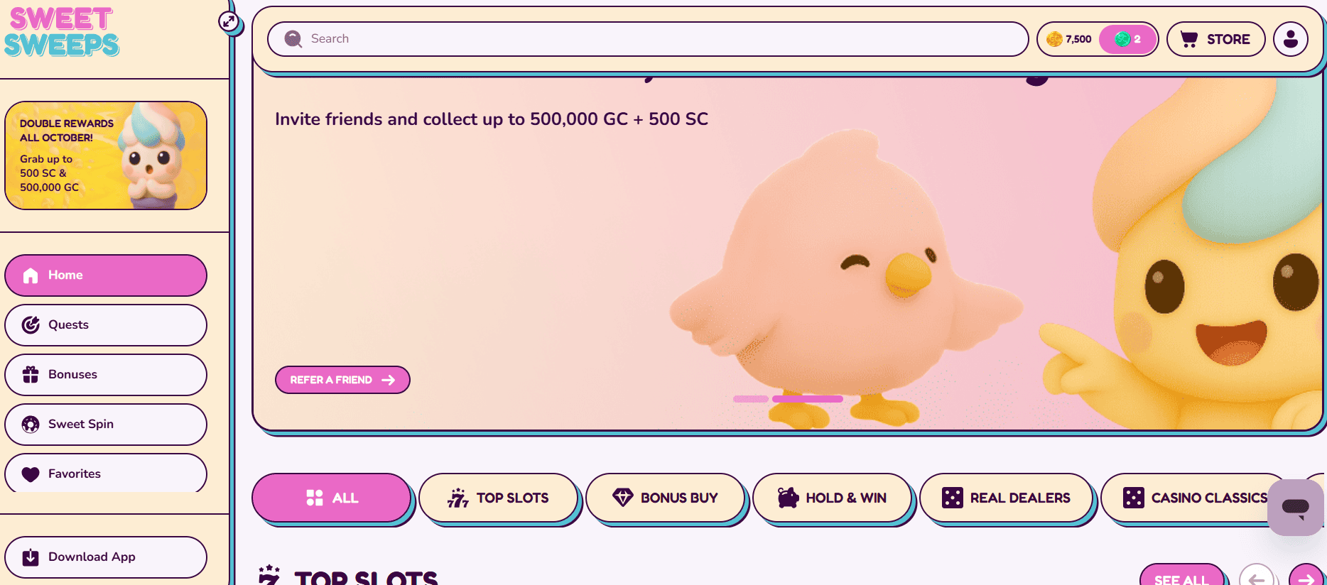 Sweet Sweeps website review