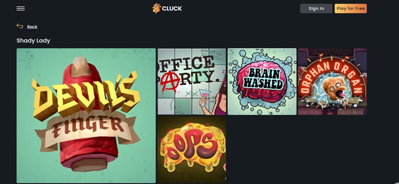 Cluck Shady Lady Slots