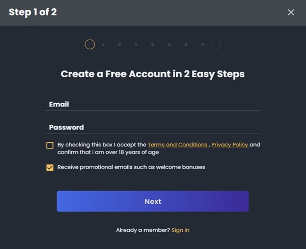 Create Free Account