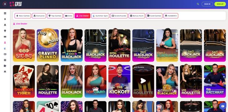 FreeSpin Live Dealer Games