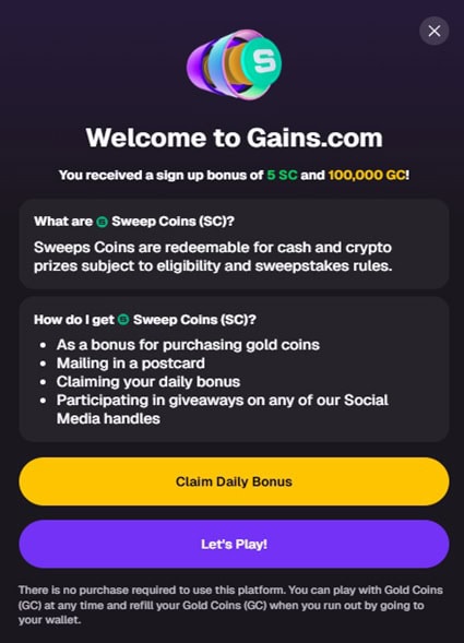 Gains Bonus