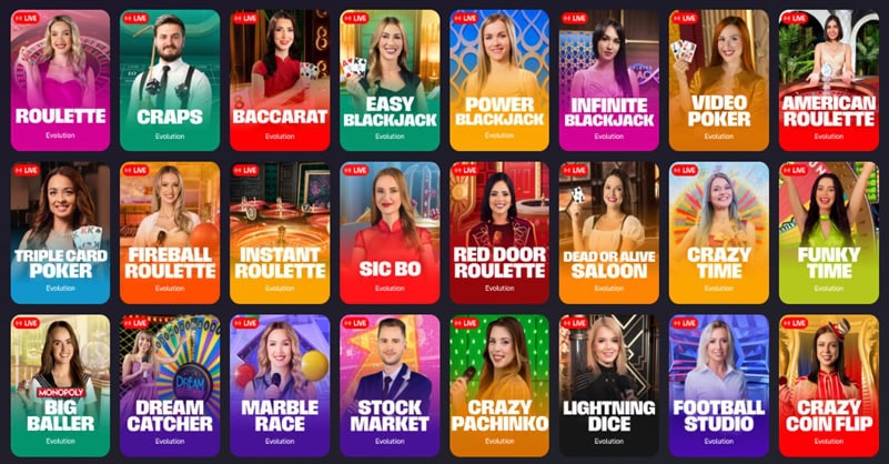 Gains Live Dealer Games