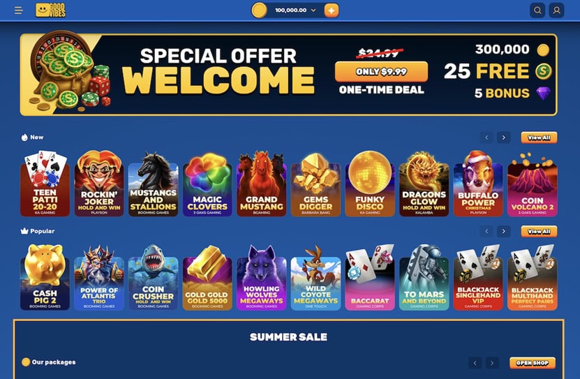 Good Vibes Homepage