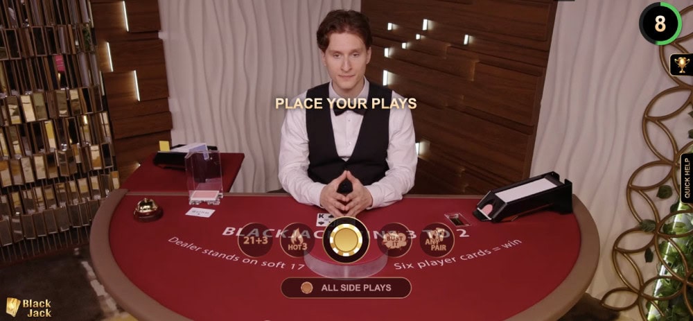 jacktop live blackjack