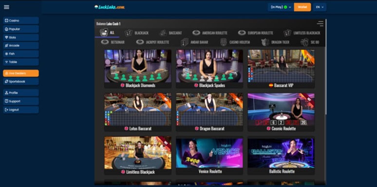 LuckLake Live Dealer Games