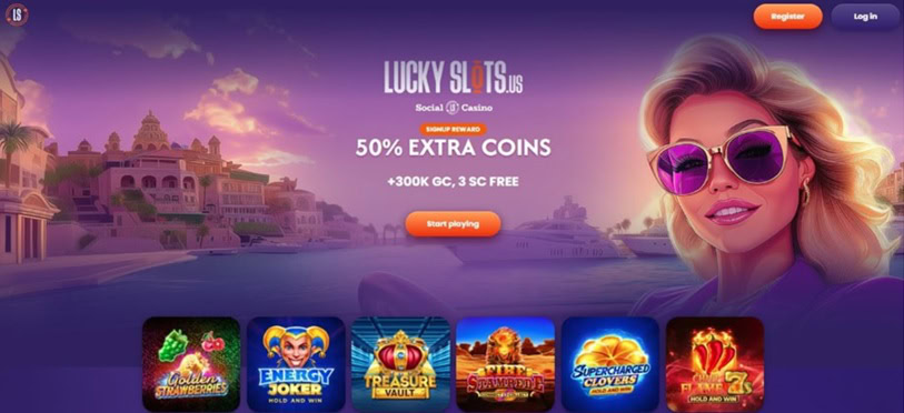 Lucky Slots Casino Homepage